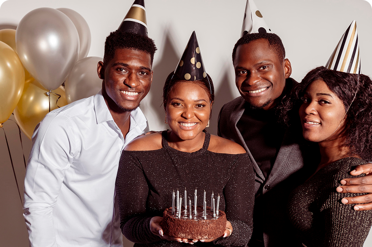 Happy clients celebrating