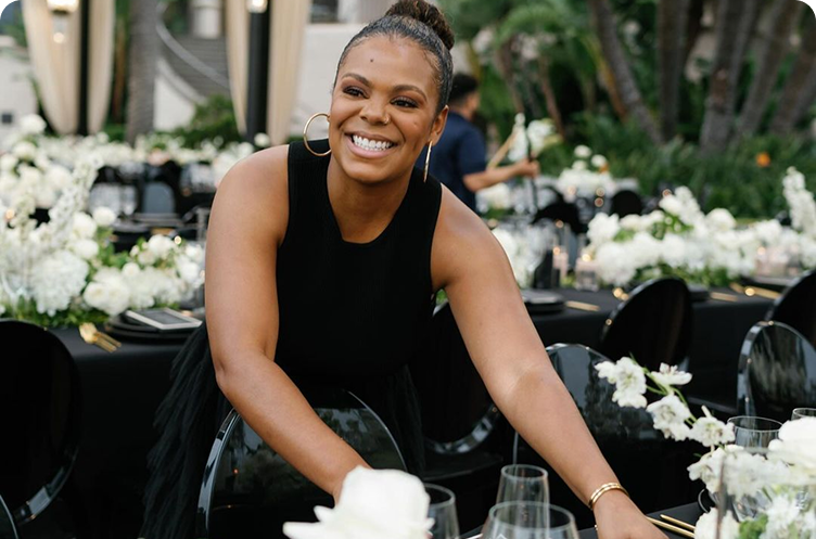 Professional vendor working